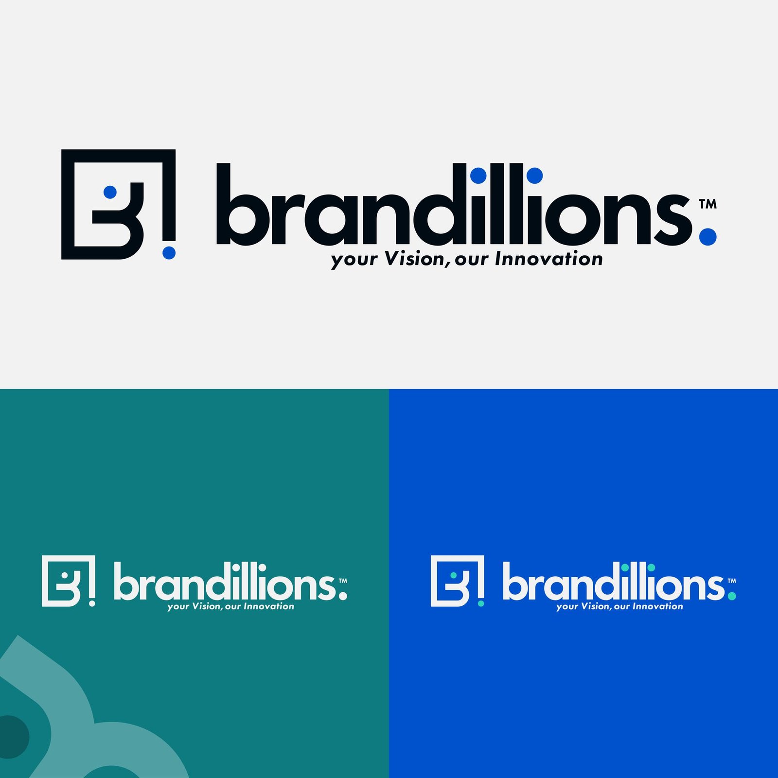 Brandillions logo lockup and color variations